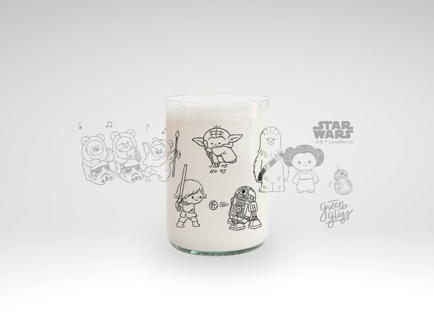 Vaso Star Wars Kids - Hobbies transparente 330ml