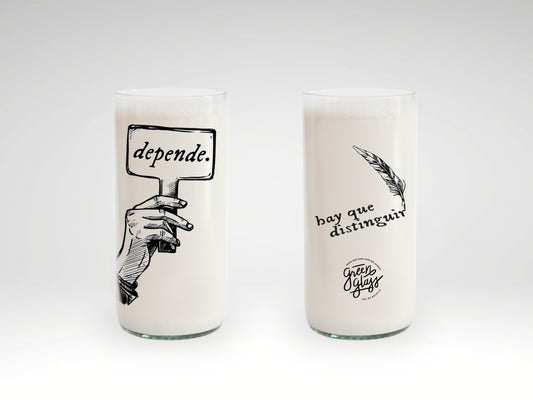 Vaso Depende Abogados Color Transparente 500ml