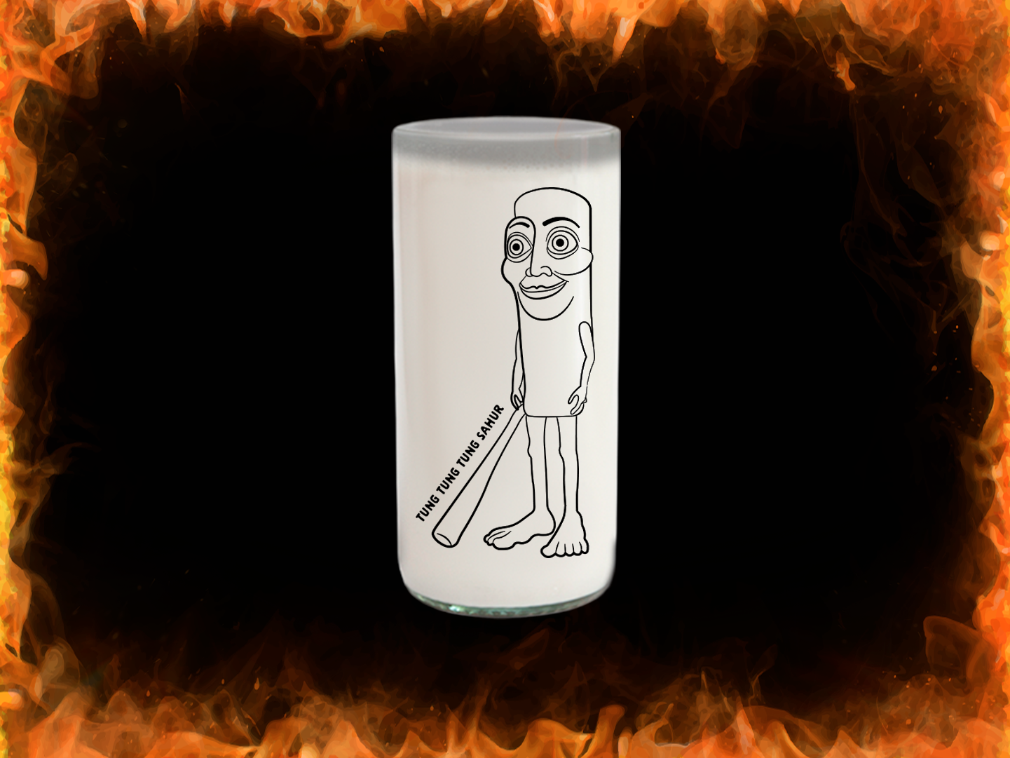 Vaso Tung Tung Tung Sahur Edición Limitada Color Transparente 500 ml