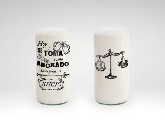 Vaso Juicio Abogados Color Transparente 500ml