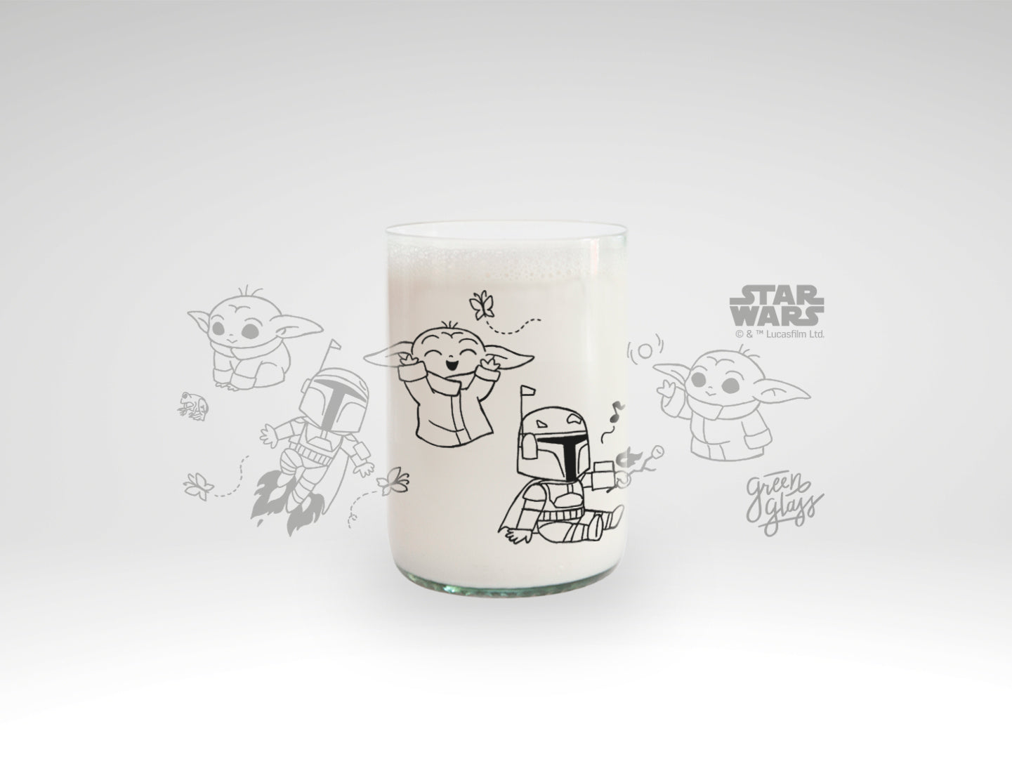 vaso Star Wars Kids - Mando & Grogu trans 330ml
