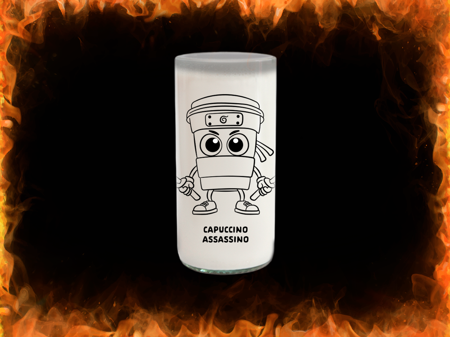 Vaso Capuccino Assassino Edición Limitada Color Transparente 500 ml