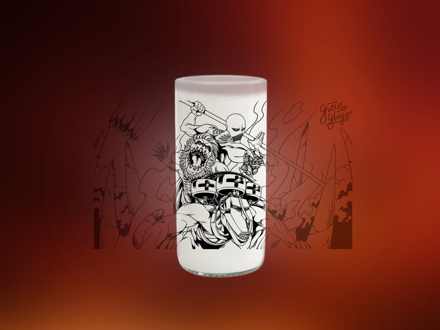 Titanes - Juego de 6 Vasos - 500 ml