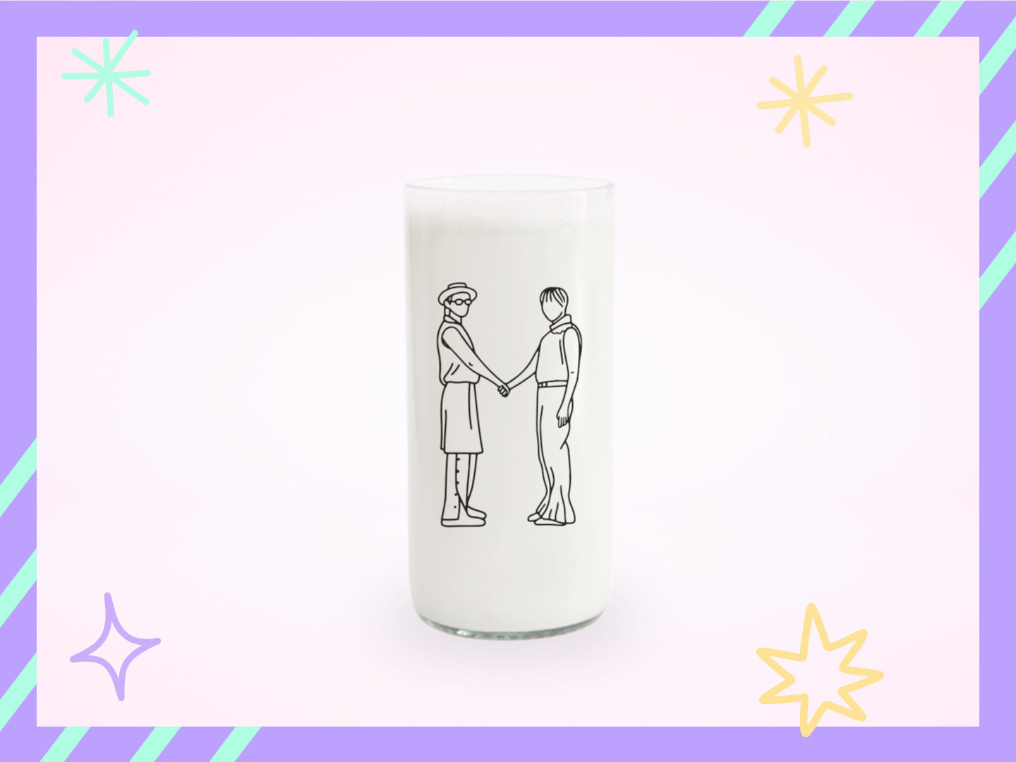 Vaso M de Army (J-Hope y V) color transparente 500 ml