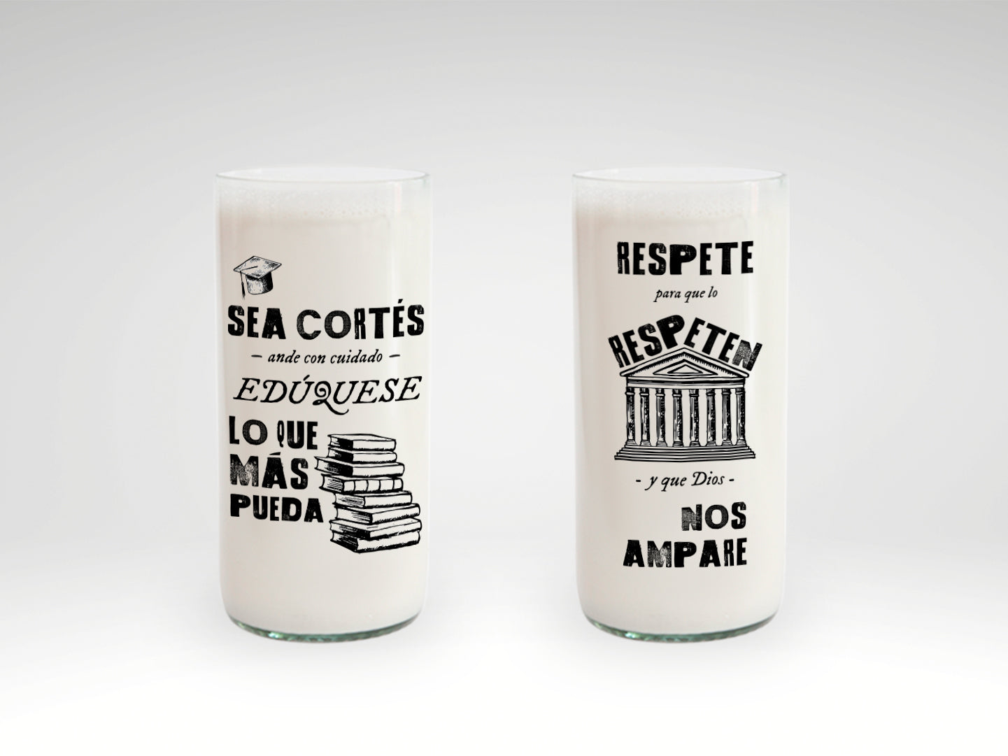 Vaso Cortés Abogados Color Transparente 500ml