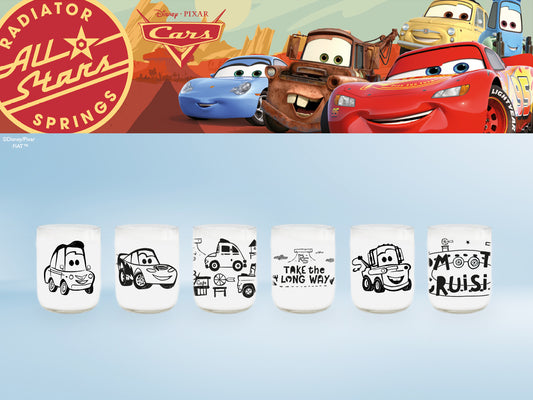 Cars: Colección Mini - Juego de 6 Vasos - 200 ml