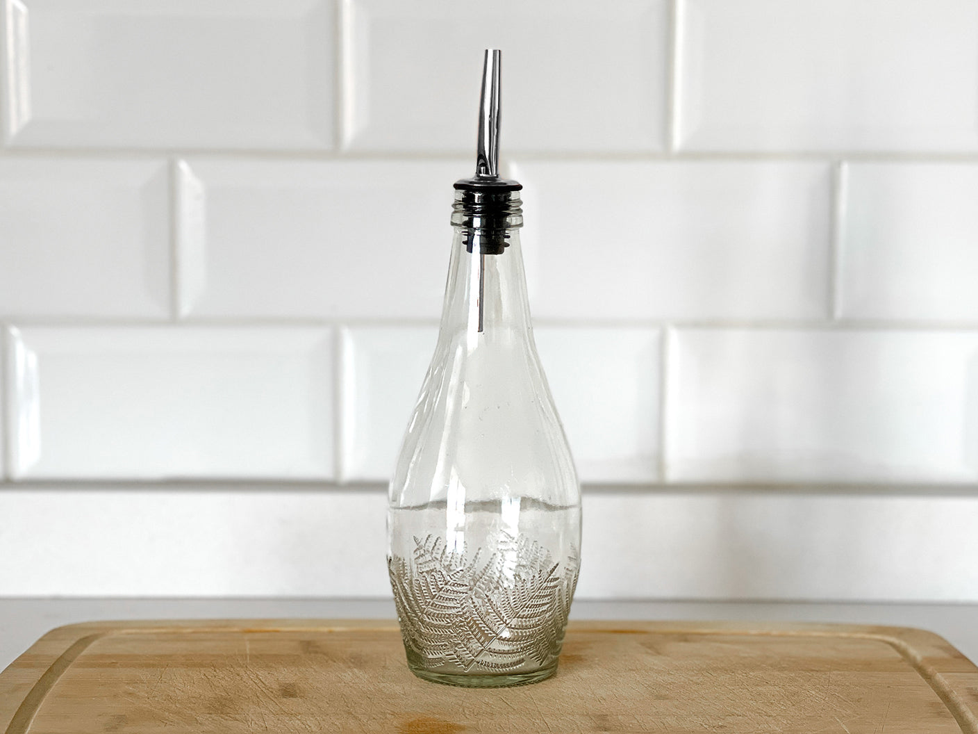 Aceitero Puyehue - Botella Con Dispensador Acero Inox - 330 ml