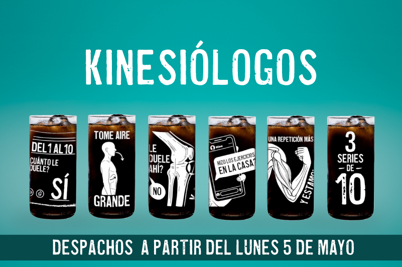 Kinesiólogos - Juego de 6 Vasos de 500 ml