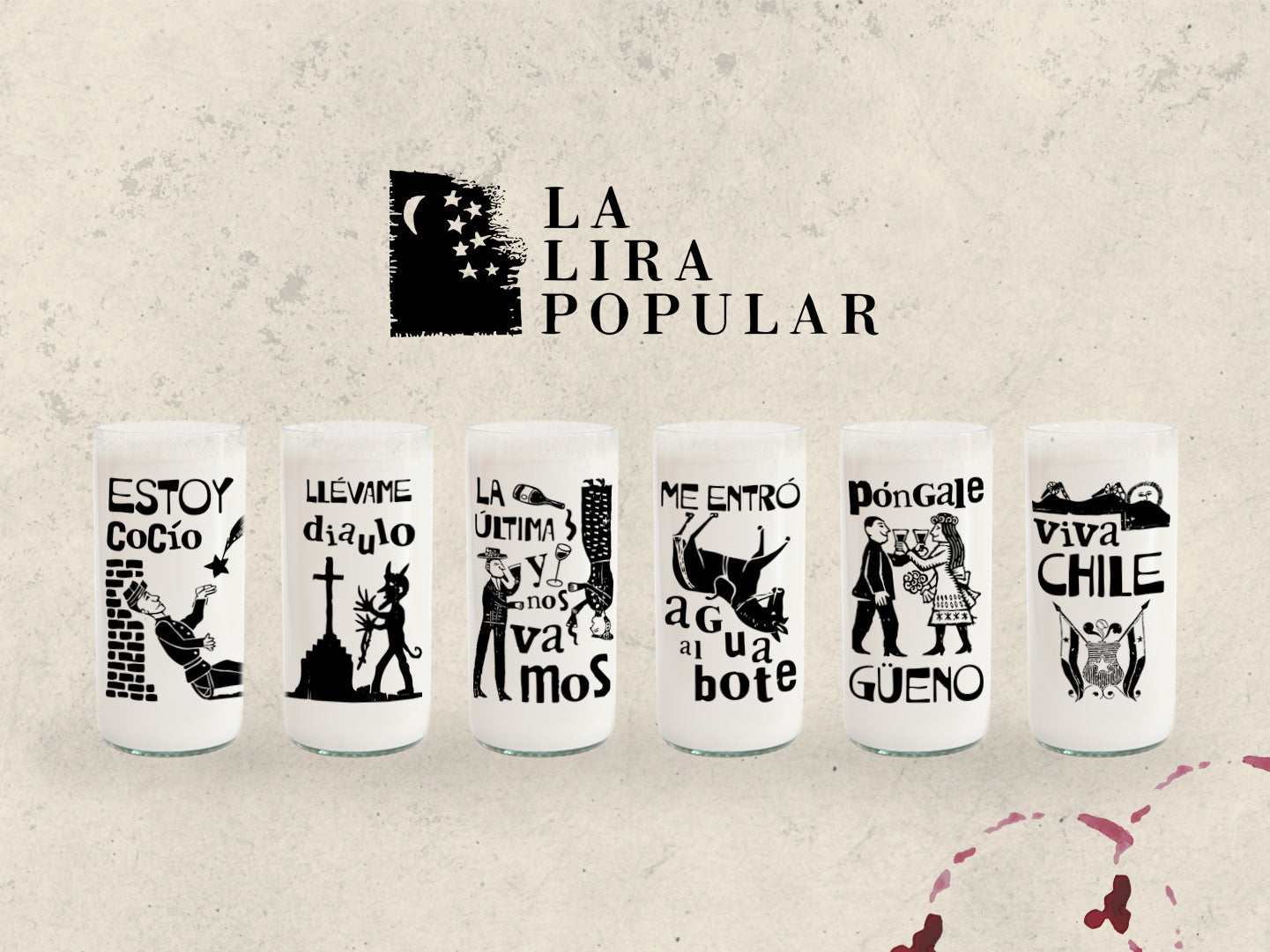 La Lira Popular - Juego de 6 Vasos