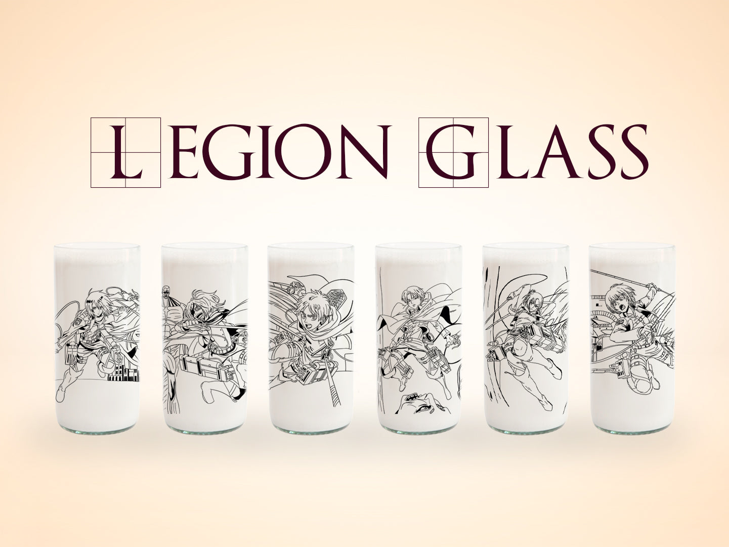 Legión Glass - Juego de 6 Vasos - 500 ml