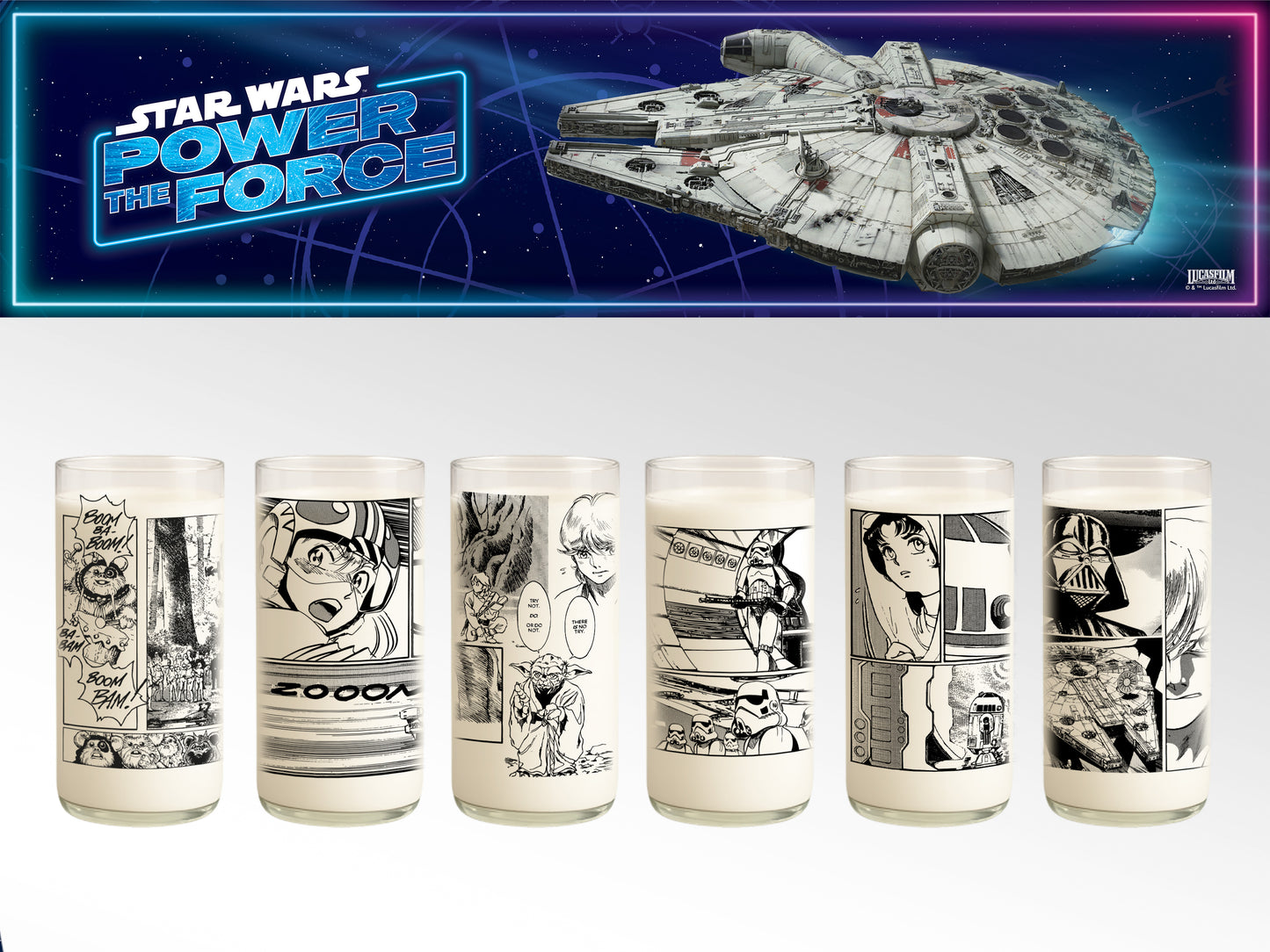 STAR WARS: Mangalaxia - Juego de 6 Vasos