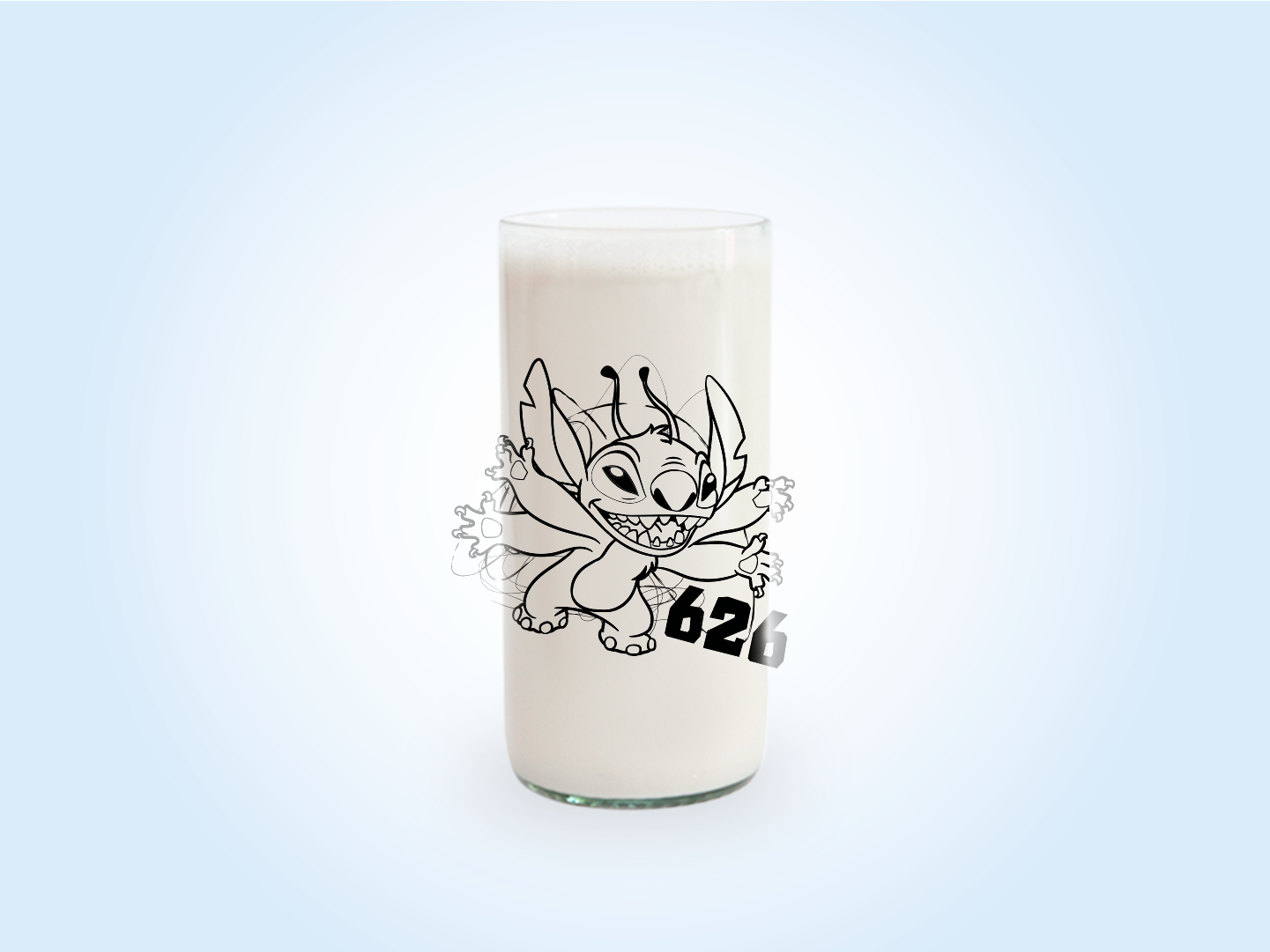 Vaso 626 Disney Stitch Color Transparente