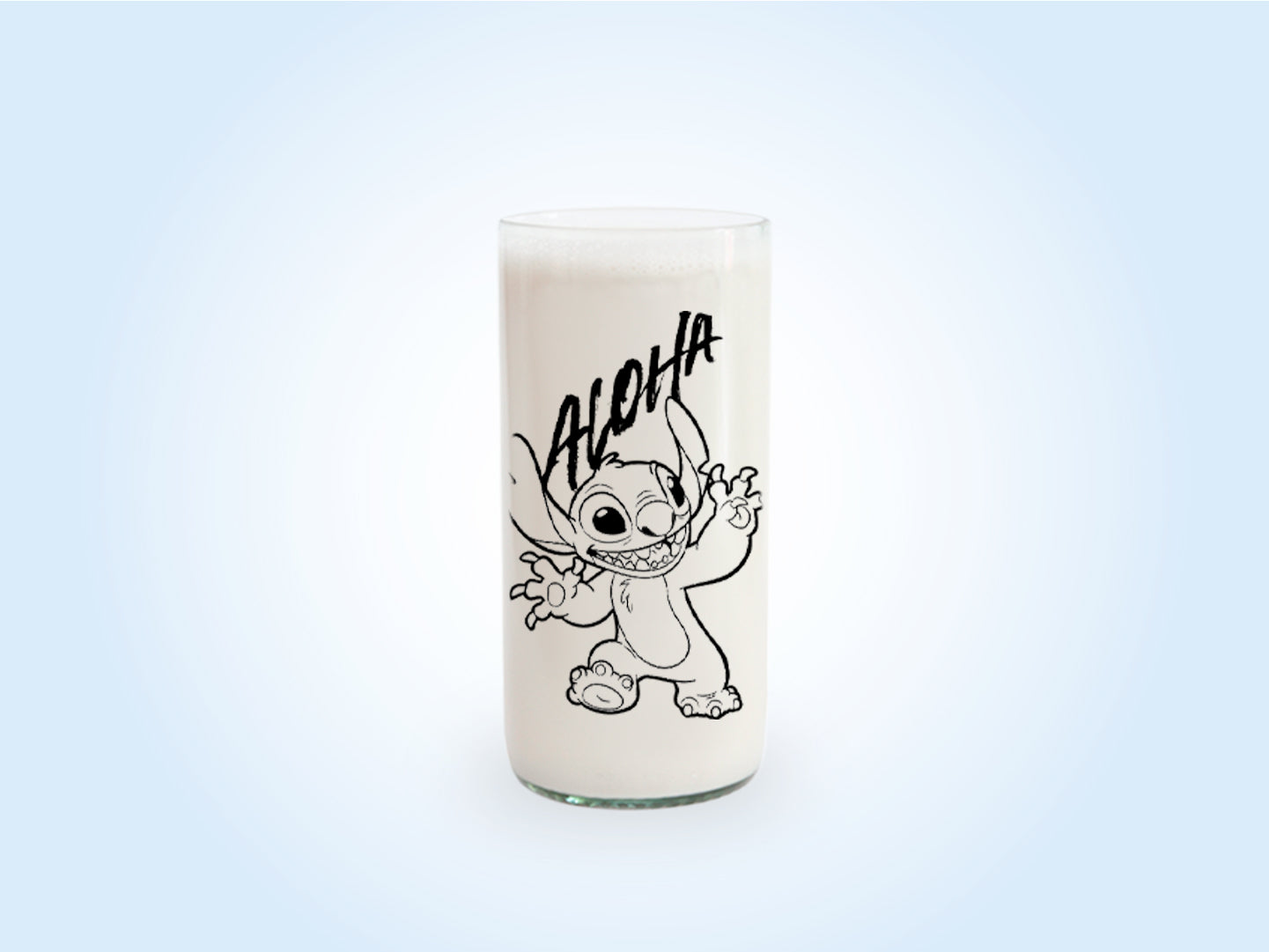 Vaso Aloha Disney Stitch Color Transparente