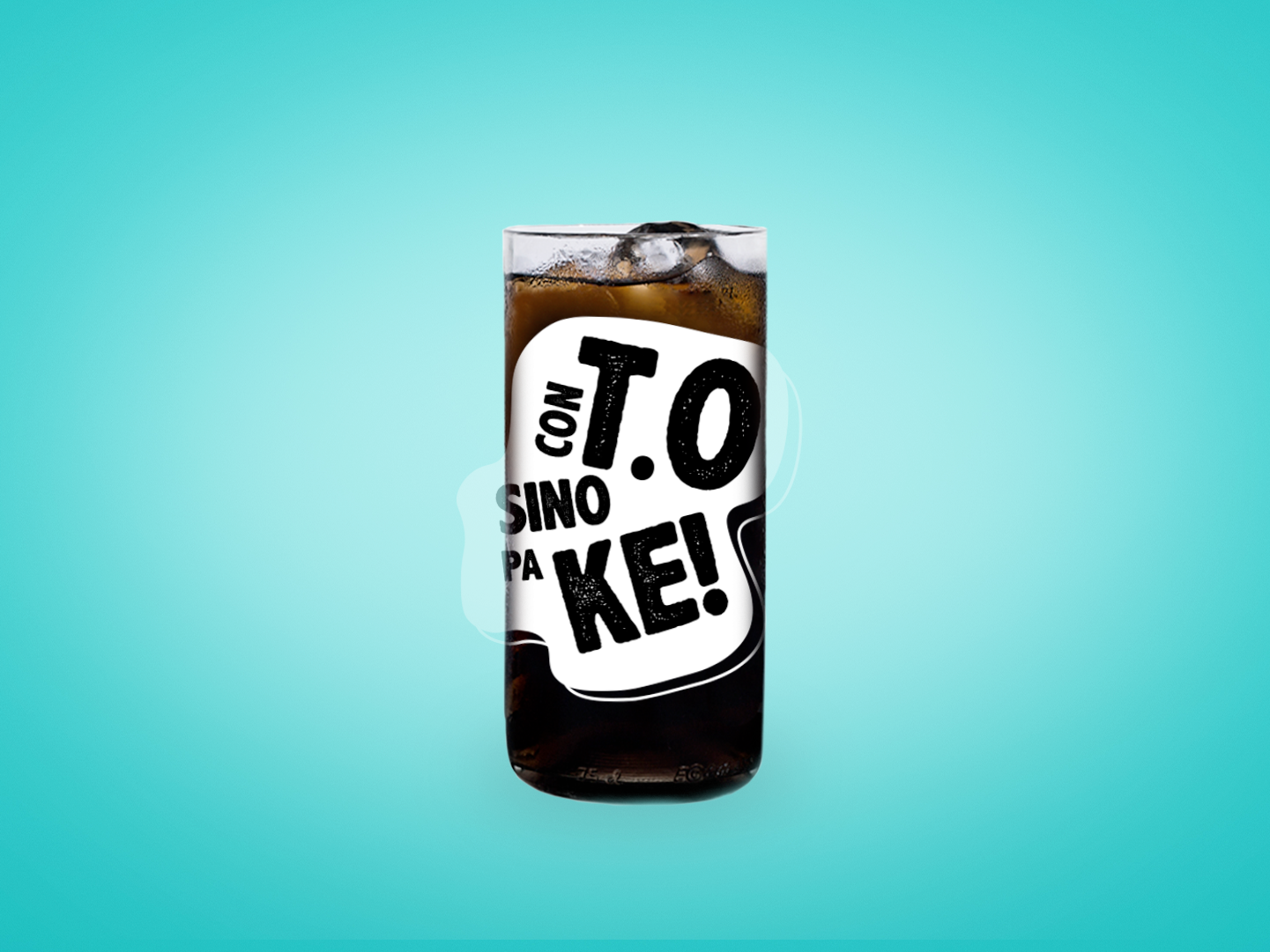 Vaso Con TO sino pa ke Terapeutas Color Transparente 500 ml