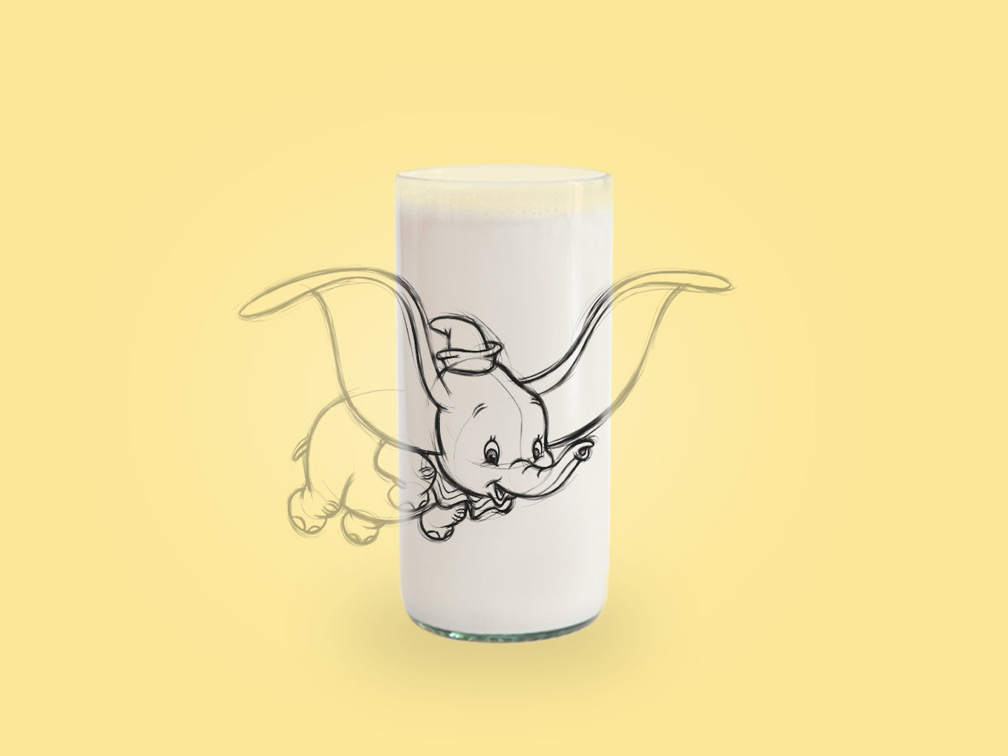 Vaso Dumbo Disney Clásicos Color Transparente
