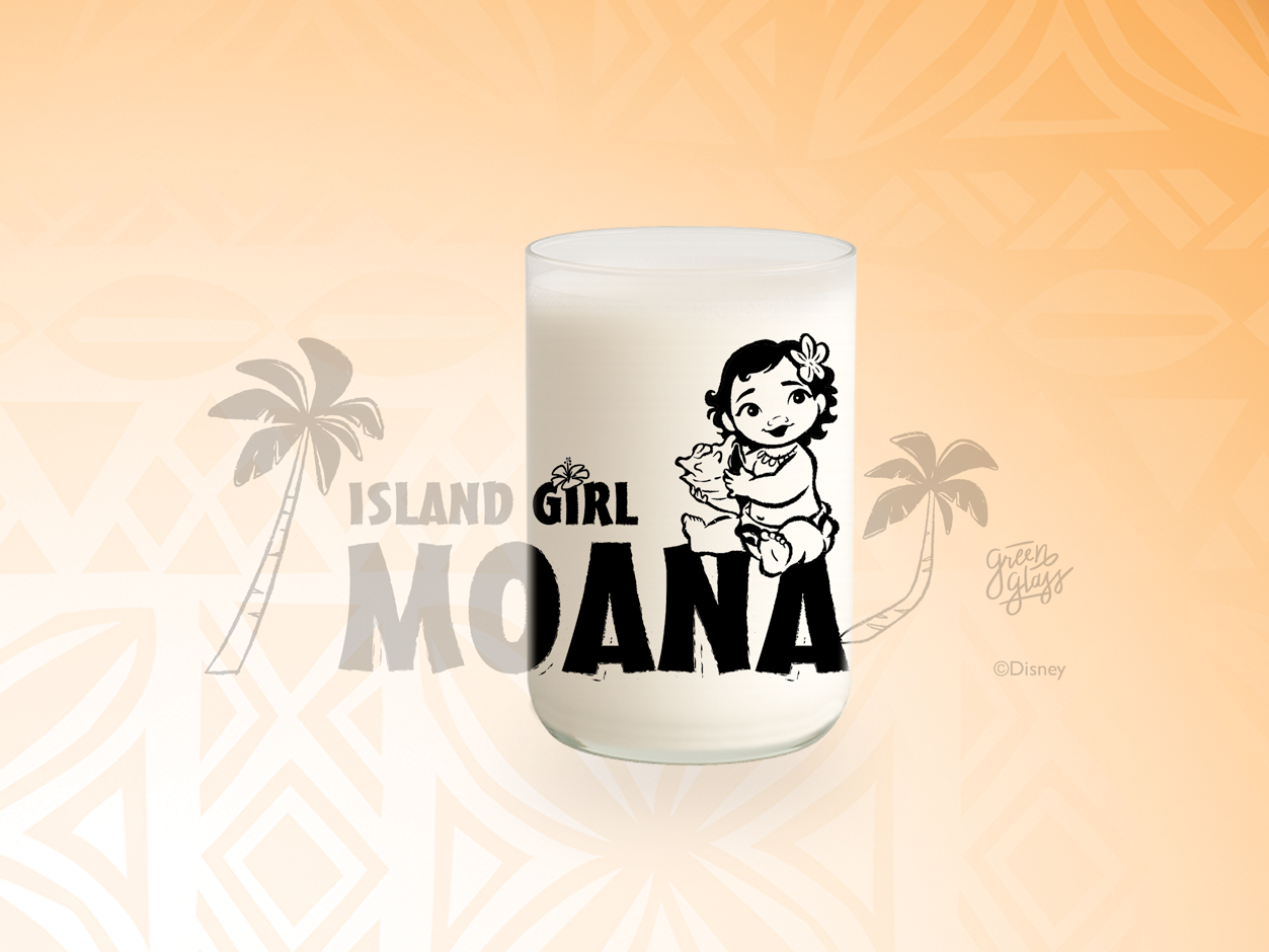 Vaso Island Disney Moana Color Transparente 330ml