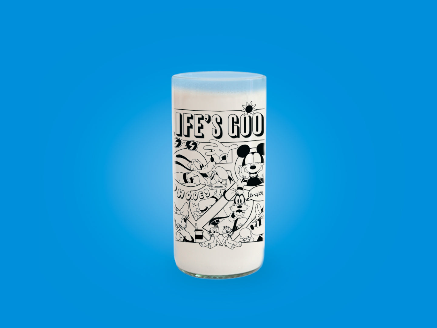 Mickey y Amigos Retro - Juego de 6 vasos - 500 ml