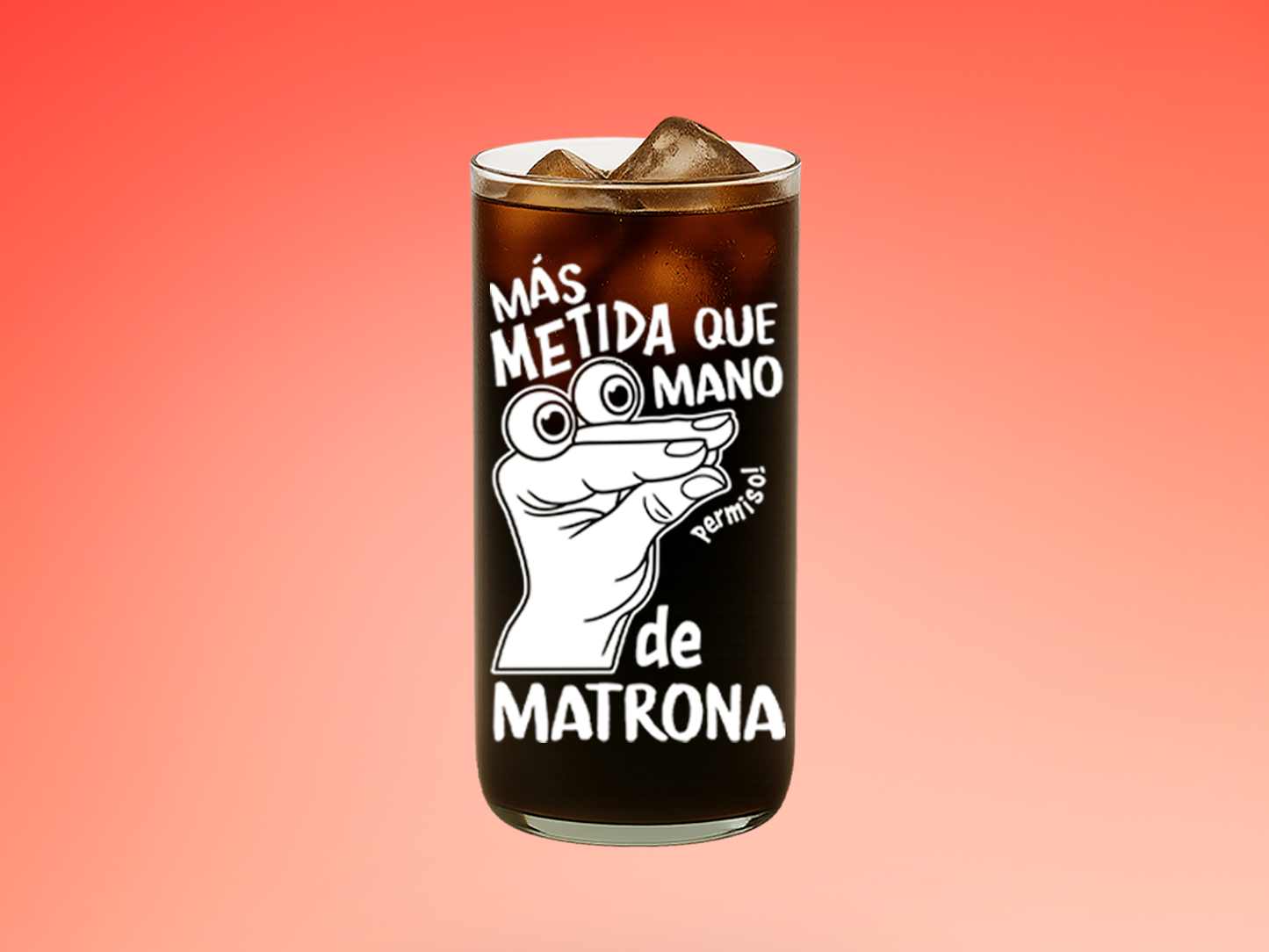 Vaso Mano Matronas Color Transparente 500 ml