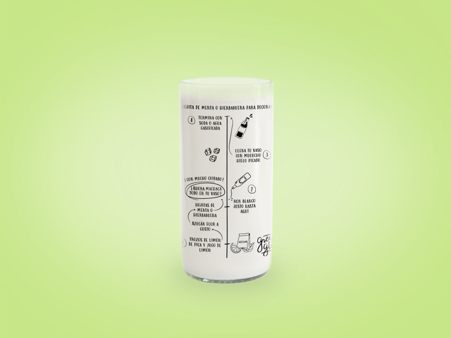 Vaso Mojito Color Transparente 500ml