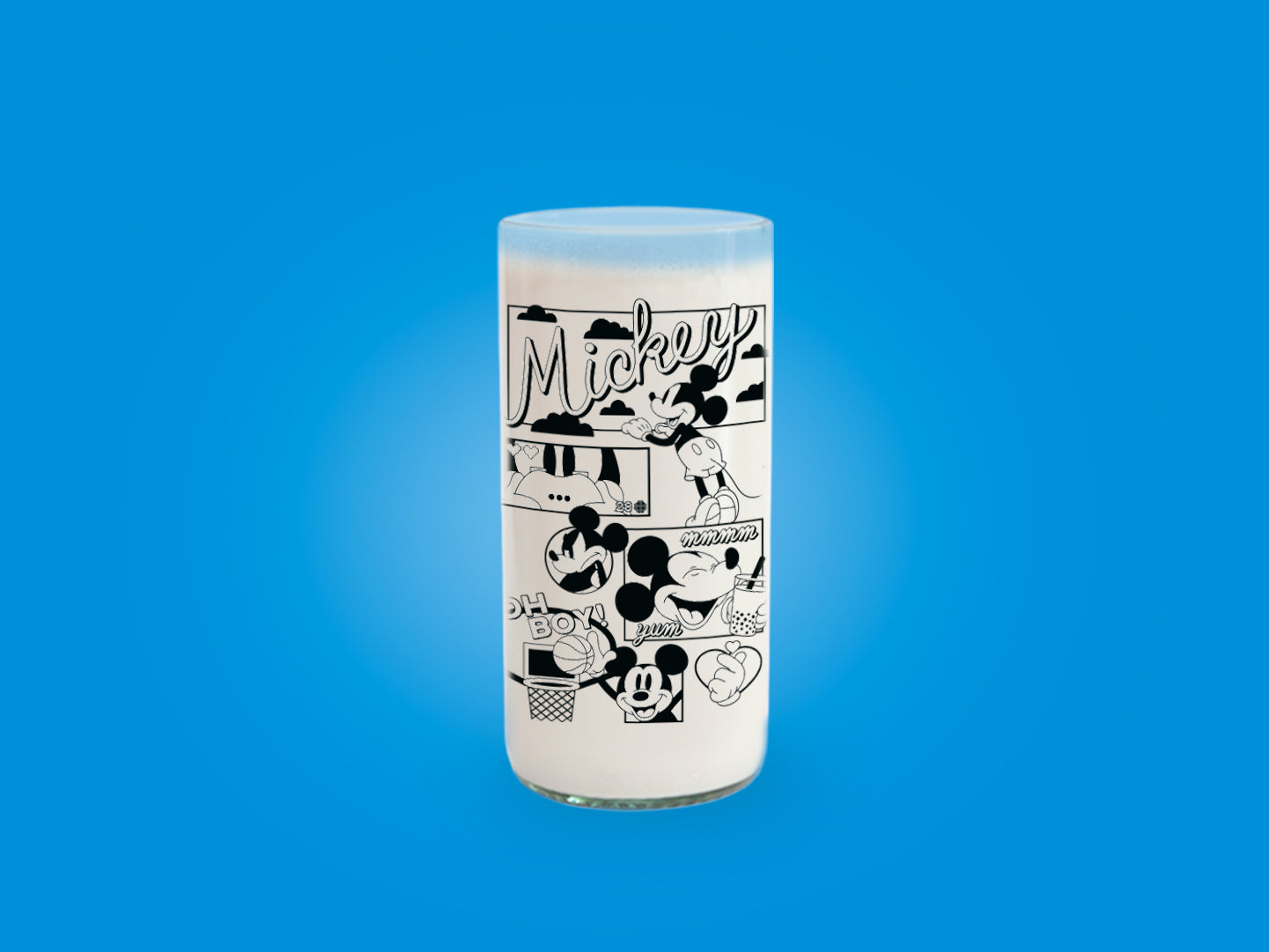 Mickey y Amigos Retro - Juego de 6 vasos - 500 ml