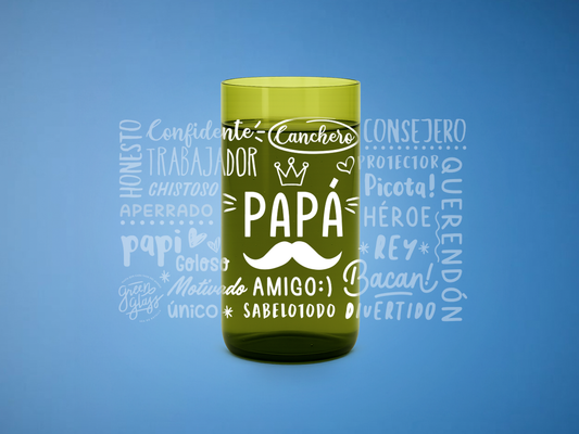 Vaso Día Del Papá Color Verde 500ml