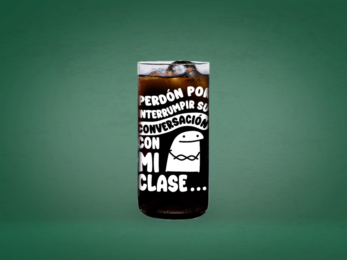 Vaso Perdón Profesores Color Transparente 500ml