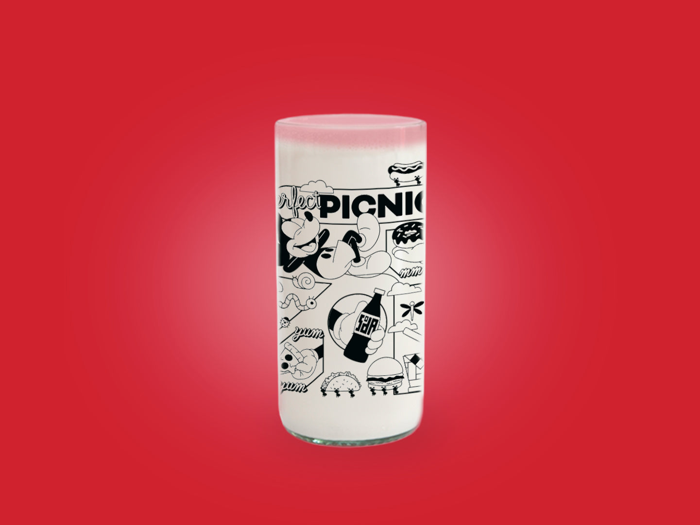 Mickey y Amigos Retro - Juego de 6 vasos - 500 ml