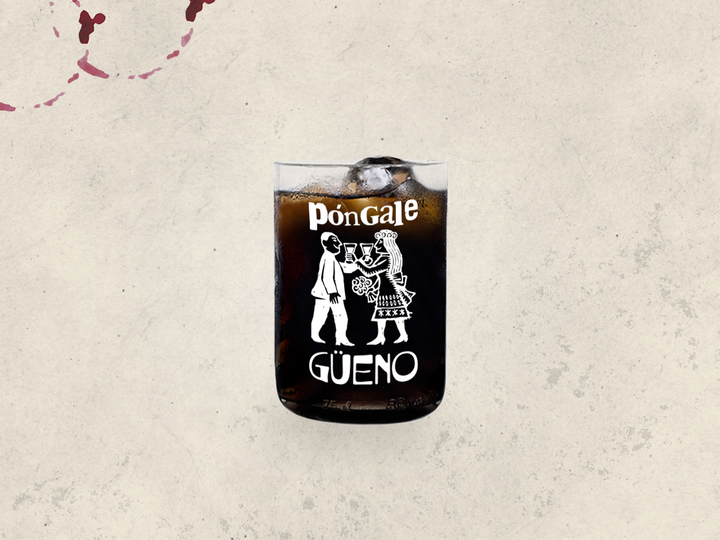 La Lira Popular Versión Caña - Juego de 4 Vasos - 330 ml