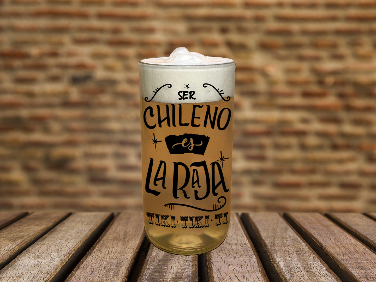 Vaso unitario de Litro Gran Terremoto - Ser Chileno