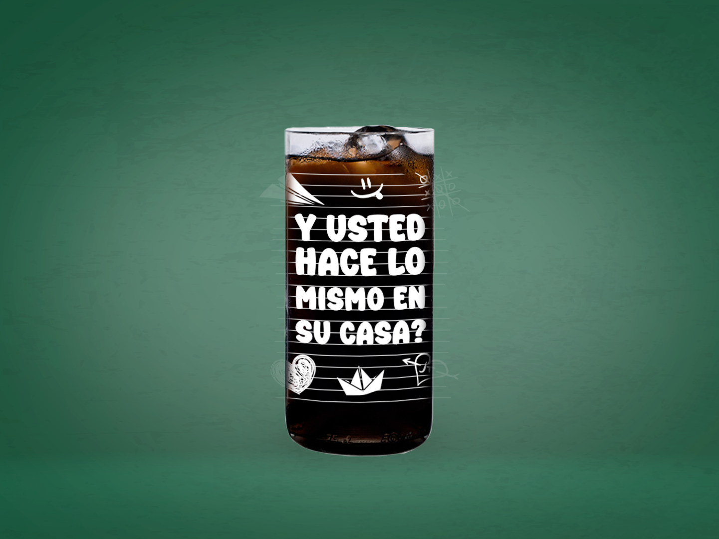 Vaso Y Usted Profesores Color Transparente 500ml