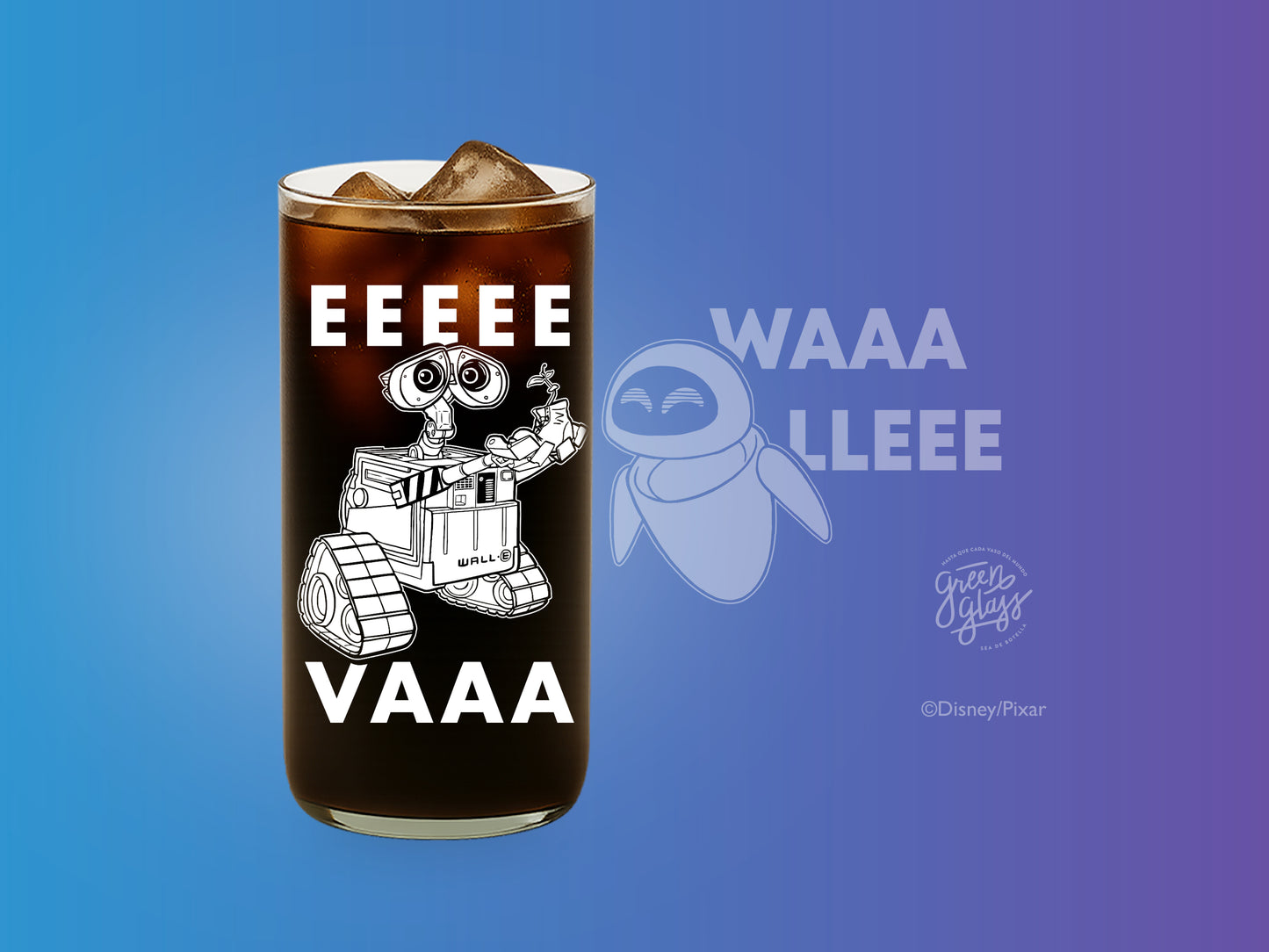 Vaso EEEVAAA Pixar Color Transparente 500 ml