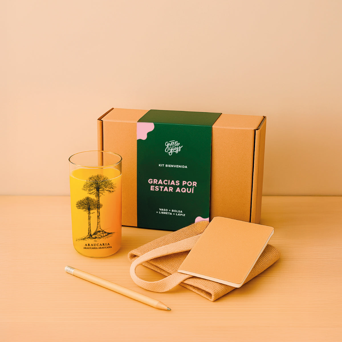 Kit Bienvenida Regalo Corporativo – Green Glass