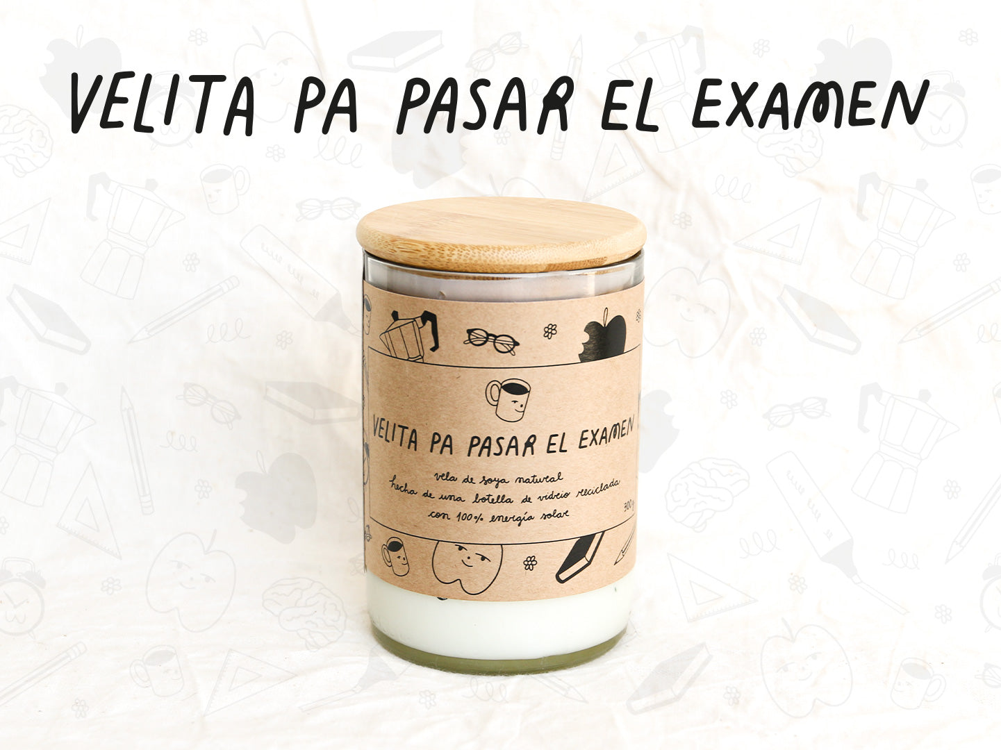 Velita pa pasar el examen - Aroma Vainilla - Transparente
