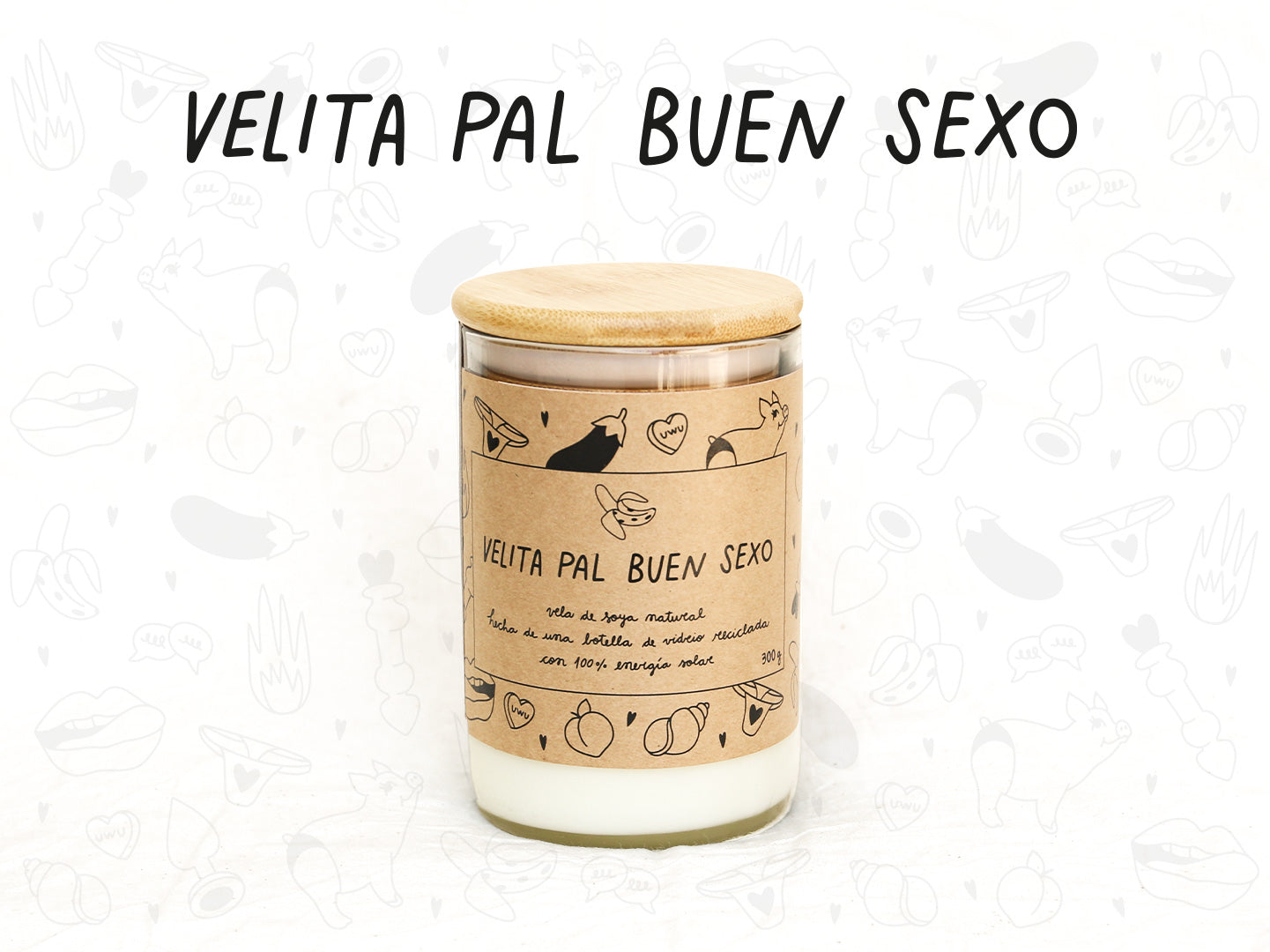 Velita Pal Buen Sexo - Aroma Vainilla - Transparente