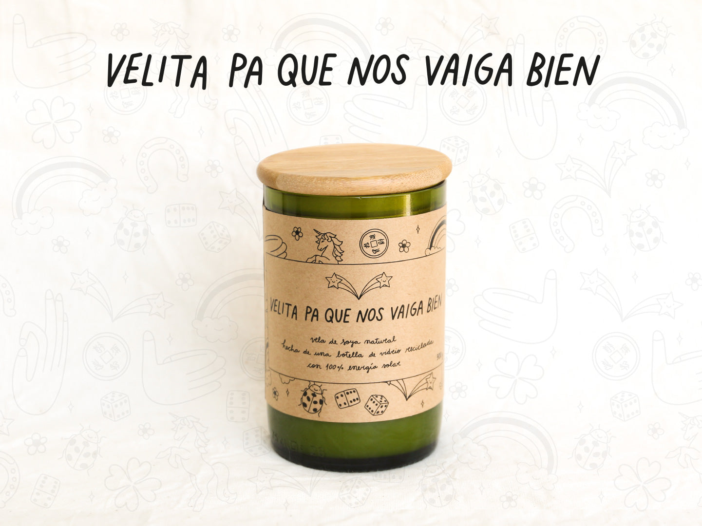 Velita Pa Que Nos Vaiga Bien - Aroma Vainilla - Verde