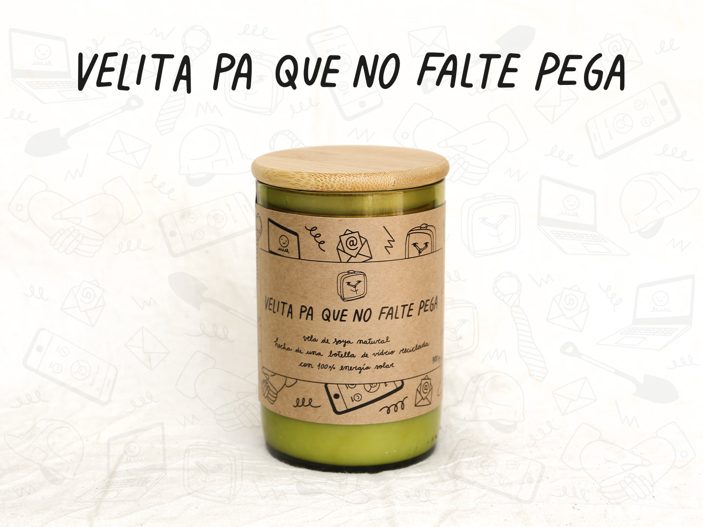 Velita Pa Que No Falte Pega - Aroma Vainilla - Verde