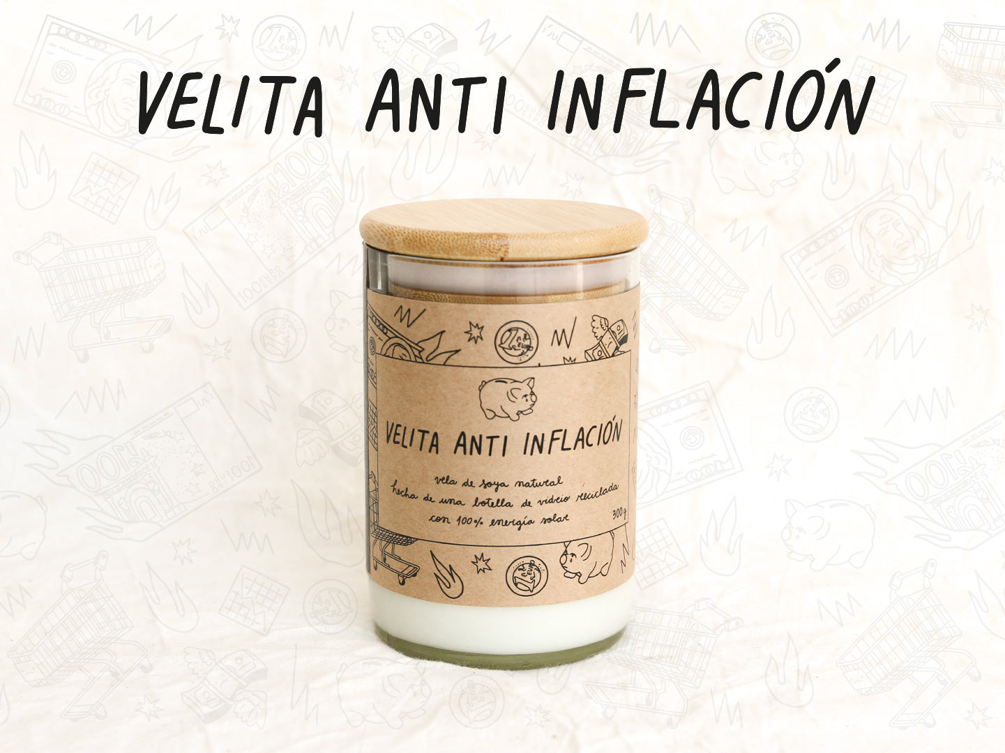 Velita Anti Inflación - Aroma Vainilla - Transparente