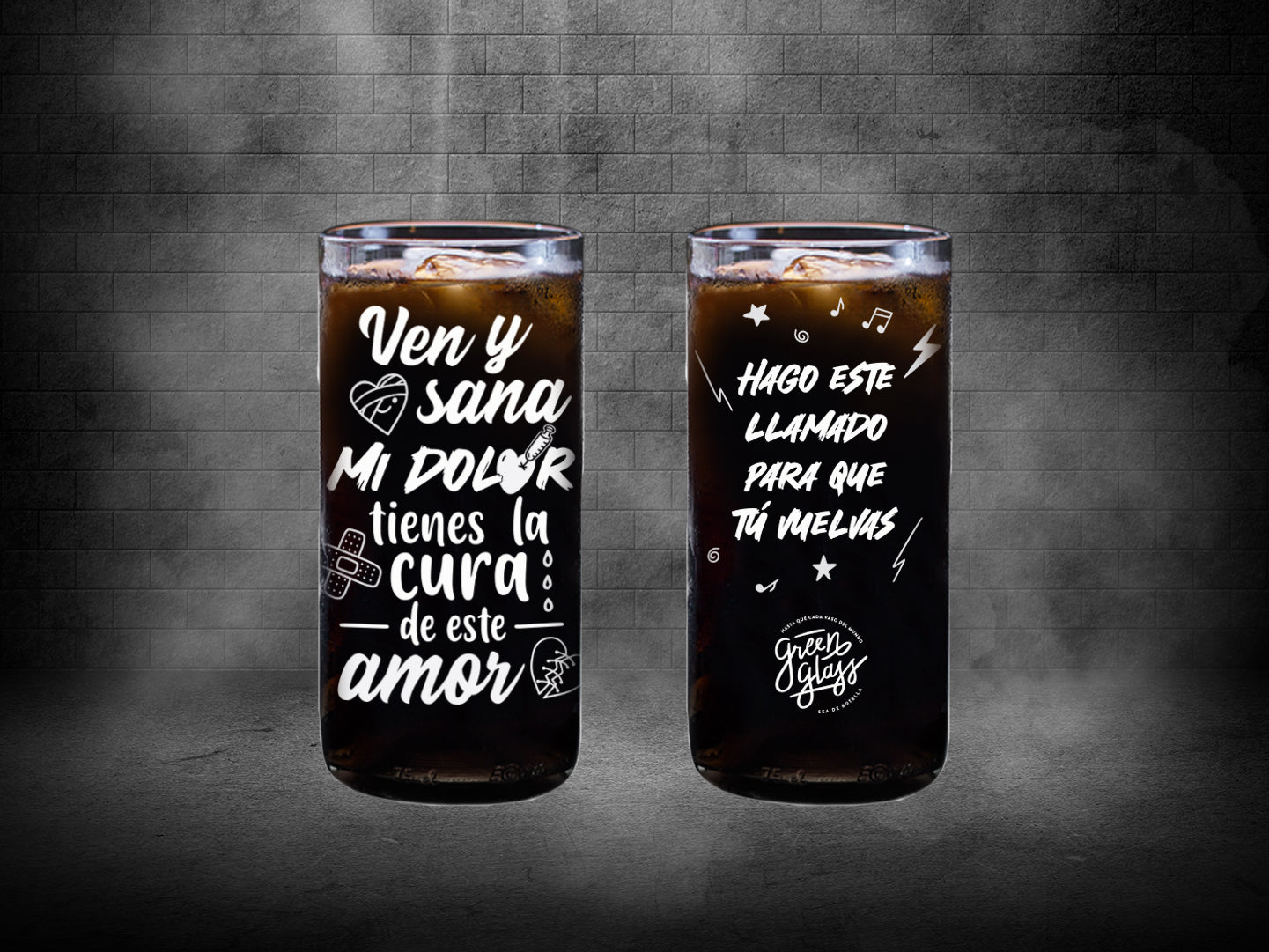 Vaso Llamado de Emergencia de Daddy Yankee color transparente 500ml