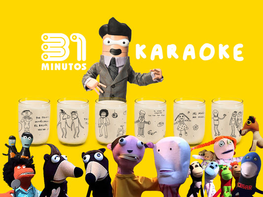 Pack Karaoke 31 Minutos - Juego de 6 Vasitos 200 ML