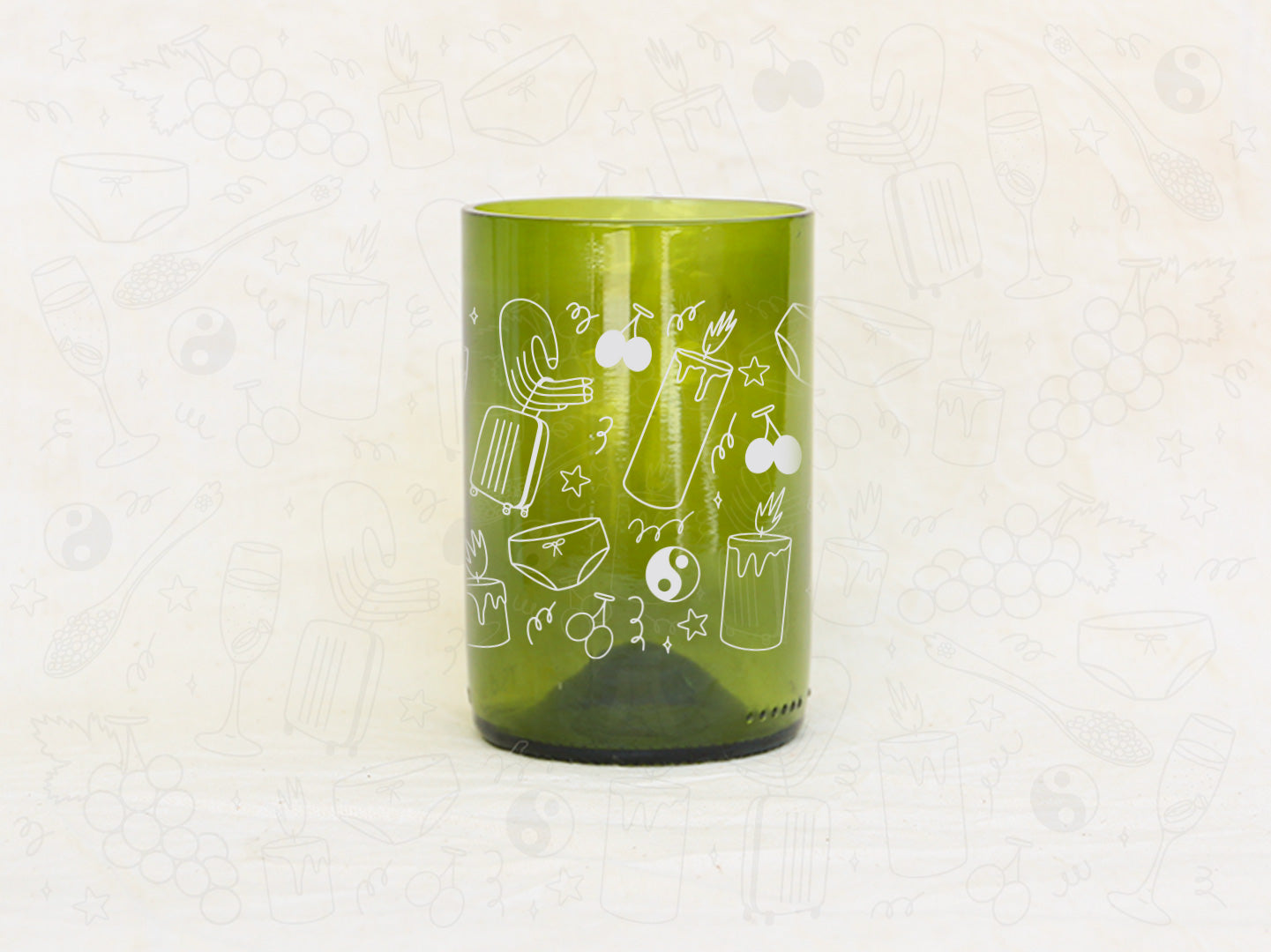 Velita Potenciadora de Patrañas - Aroma Vainilla - Verde