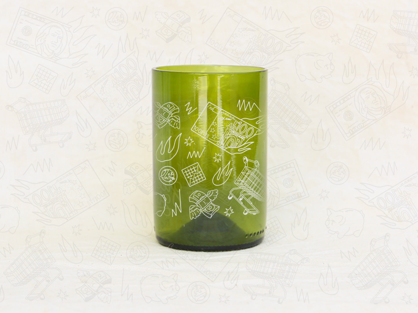 Velita Anti Inflación - Aroma Vainilla - Verde