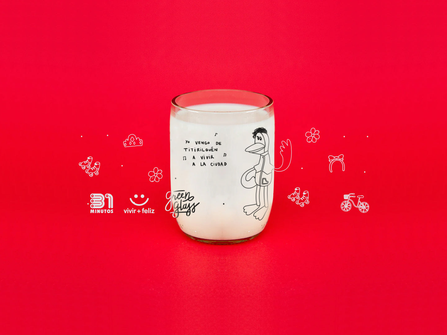 Vaso Patana Tufillo de 31 minutos color transparente 200ml