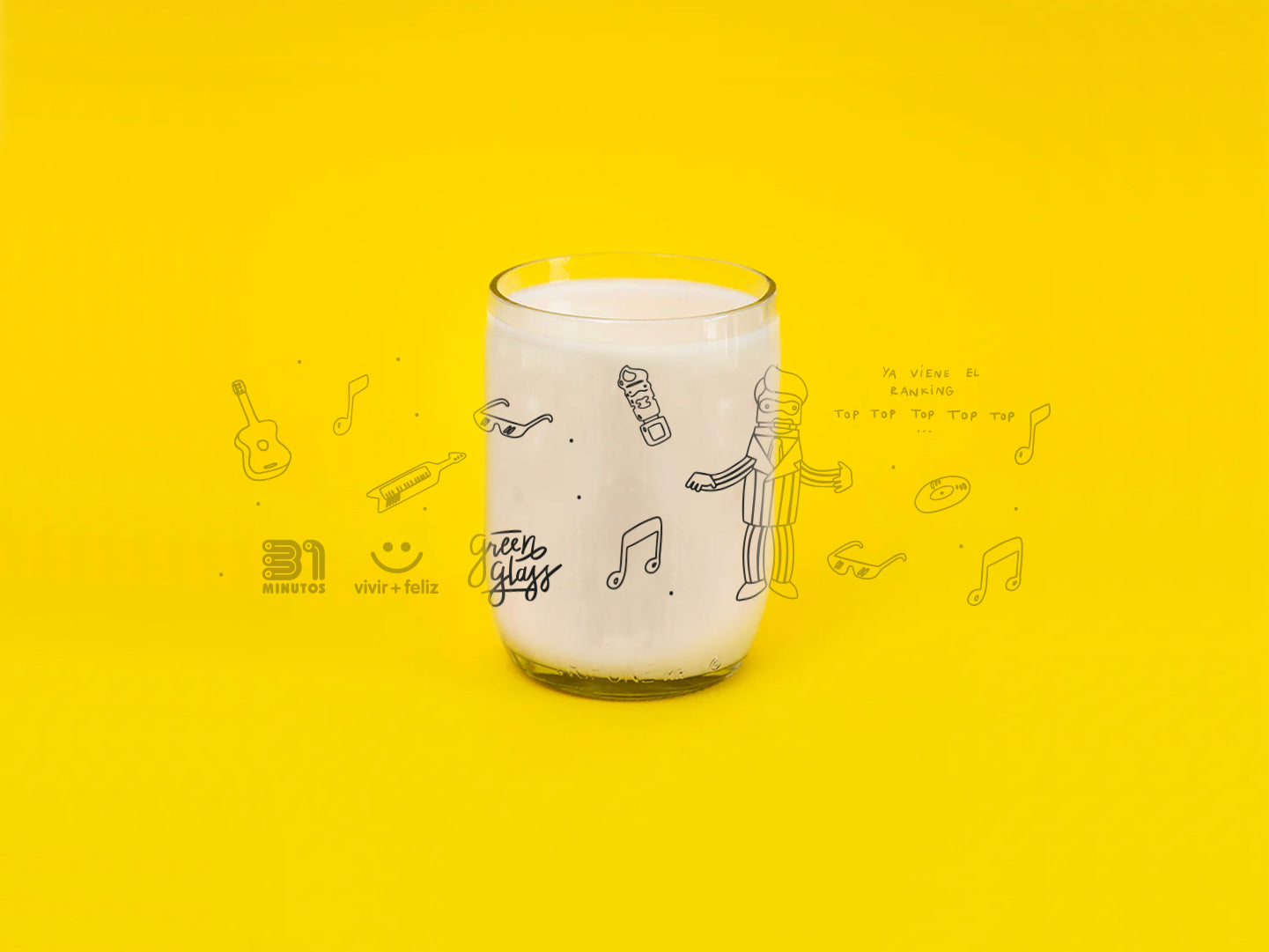 Vaso Policarpo Avendaño 31 minutos - vaso transparente 200 ml