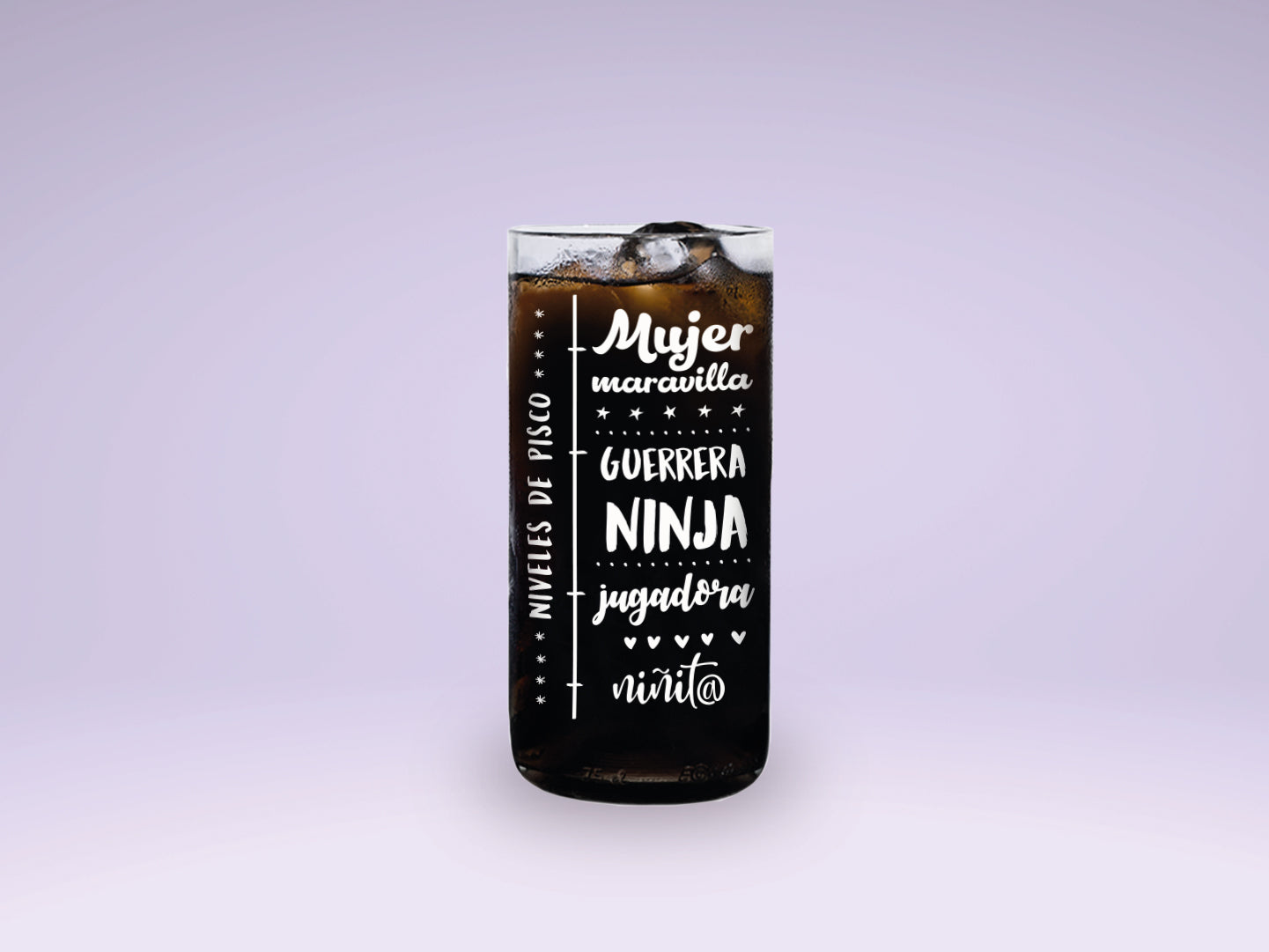 Vaso piscolera Mujer maravilla color transparente 500ml