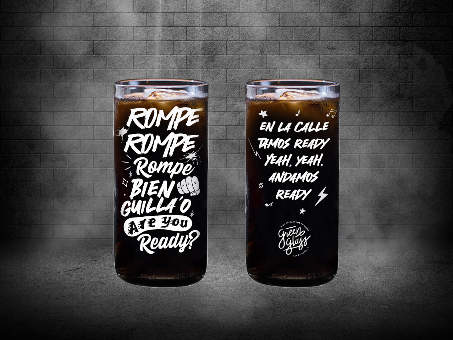 Vaso Rompe de Daddy Yankee color Transparente 500ml