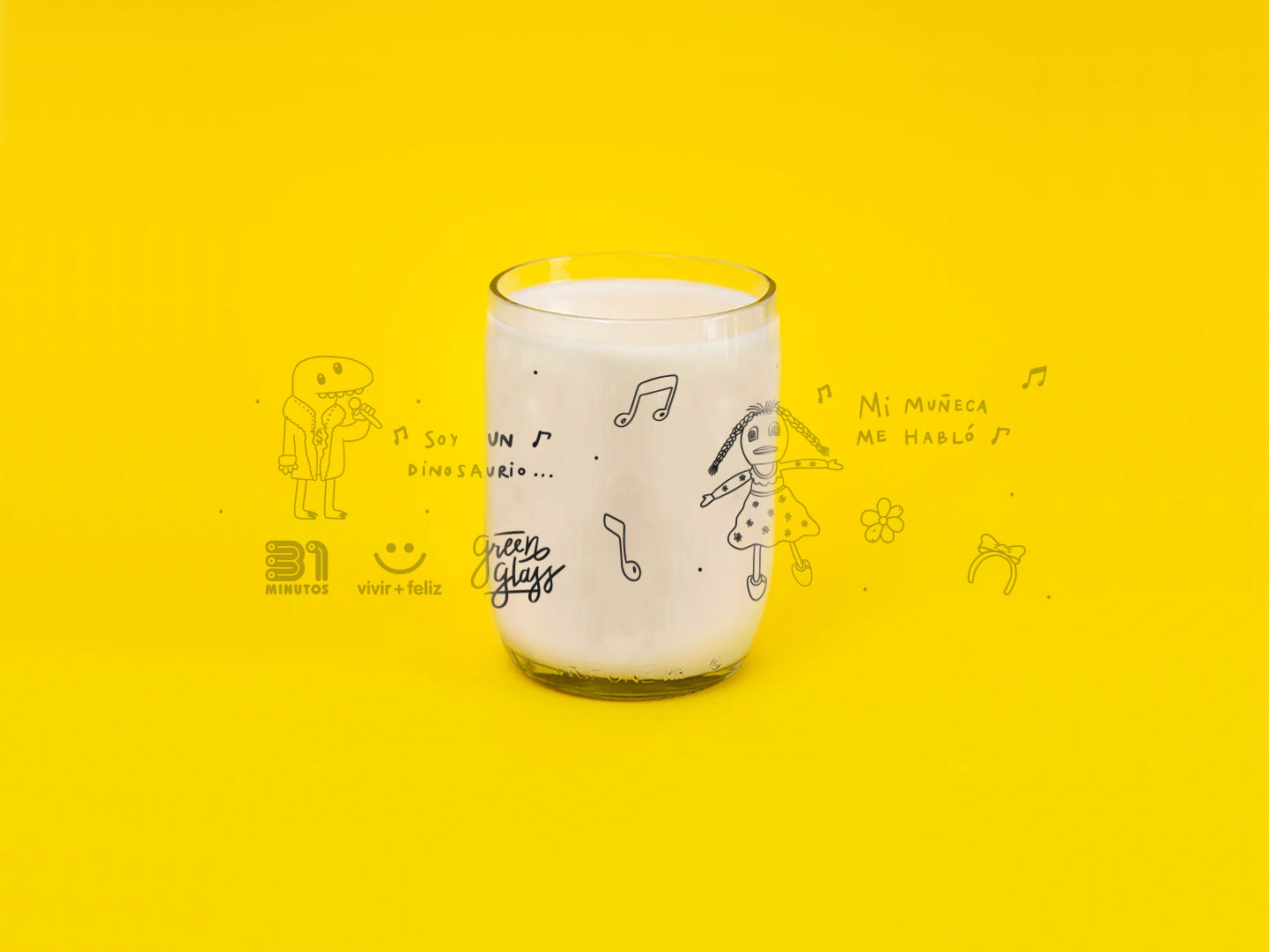 Vaso Mi muñeca me habló y El dinosaurio Anacleto de 31 minutos - 200ml