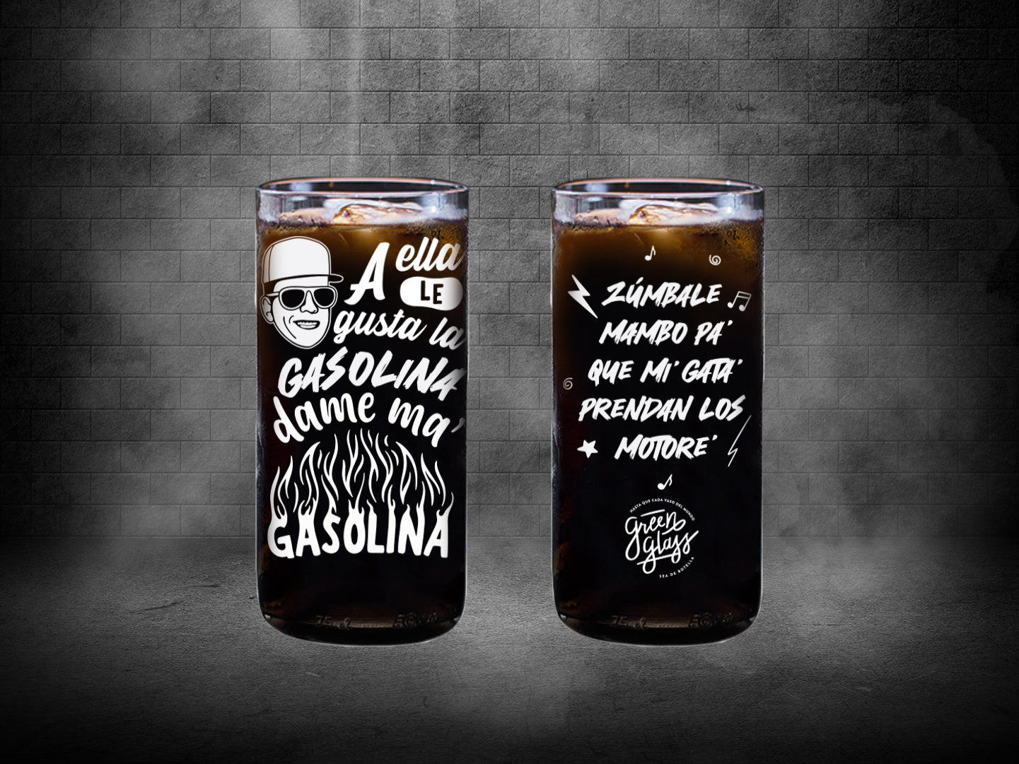 Vaso Gasolina de Daddy Yankee color Transparente 500ml