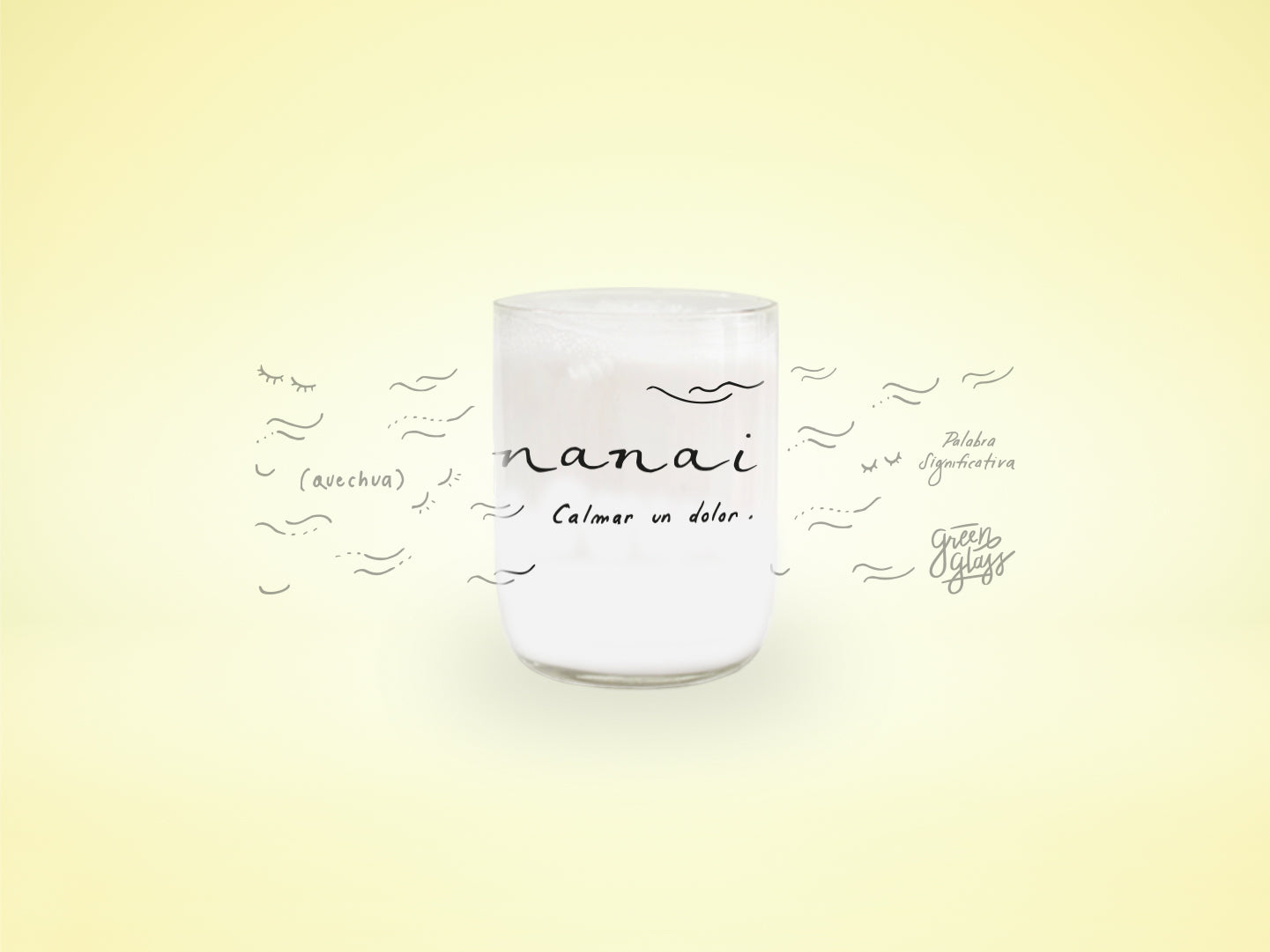 Vaso Nanai (Calmar un dolor) en Quechua color transparente 200ml