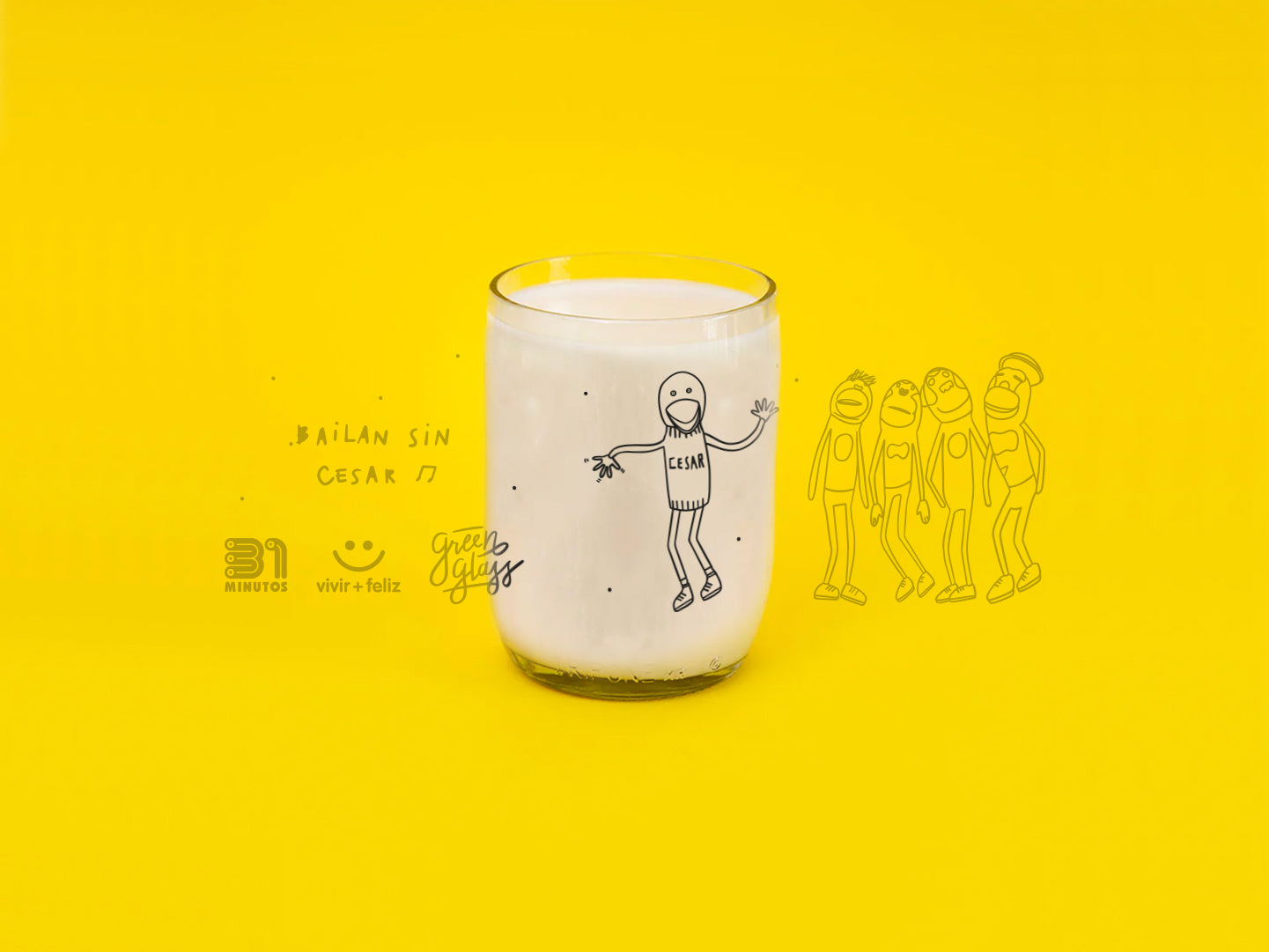 Vaso Bailan sin cesar de LLUEHHHB 31 minutos color transparente 200ml