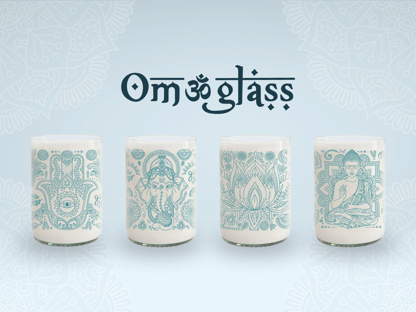 Om Glass - Juego de 4 Vasos - 330 ml